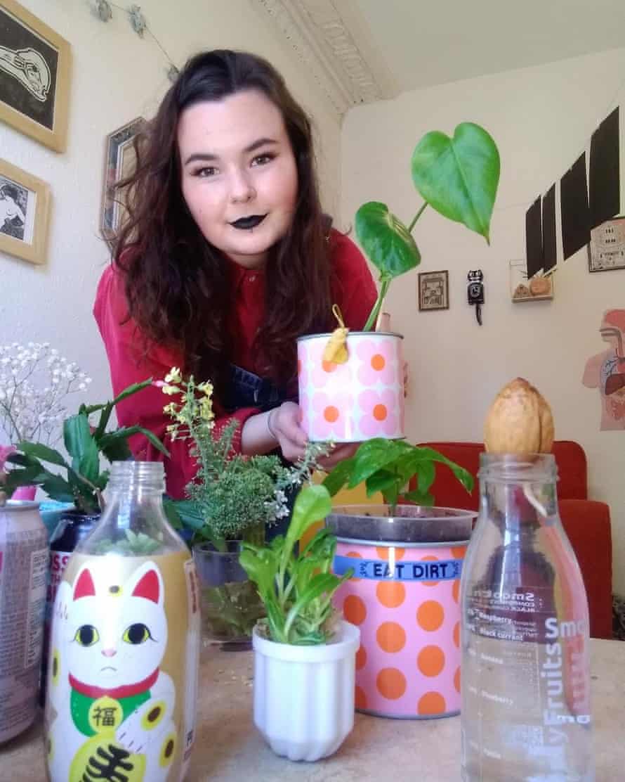 Tilda Watson with some of her plants.