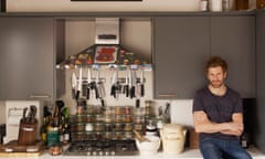 Chef Tom Aiken in his kitchen in Chelsea