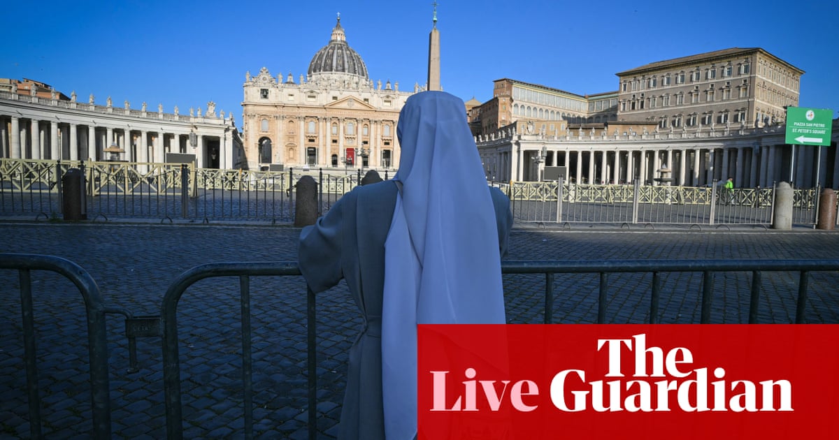 Pope Francis: cardinals to meet in Rome to set date for funeral live