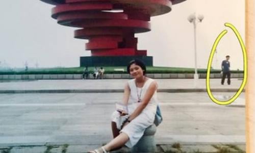Married couple discover photo of them both from 11 years before they met | China | The Guardian