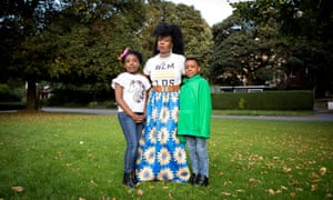 Marvina Newton, with her daughter, Angel, and son, Genesis.