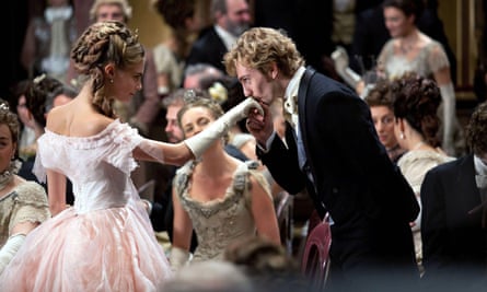 Cara Delevingne with Aaron Johnson in Joe Wright’s Anna Karenina.