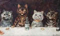 Detail from The Bachelor Party by Louis Wain.