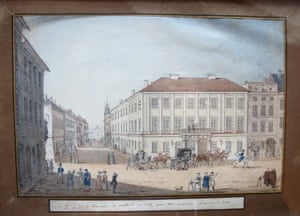 Painting of the Potocki Palace in Kraków by 19th century Polish countess Julia Potocka.
