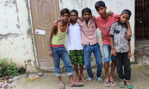  Railway children: Akil, 15, Bijay, Utpal, Deva, Paras, all 13, live on Sealdah station.
