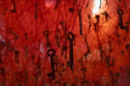Chiharu Shiota’s The Key in the Hand.