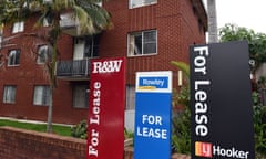'For lease' signs outside properties