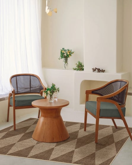 Palazzo Latte Brown Re-Jute Rug, 3 x 5”