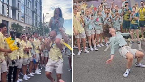 Virale Aussie Breaker 'Raygun' danst zich een weg naar de slotceremonie van de Olympische Spelen in Parijs - video 