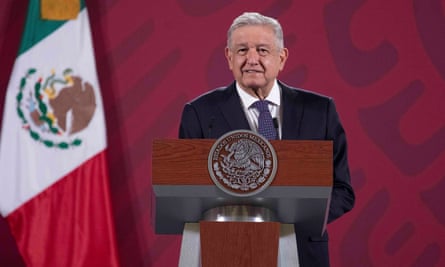 Mexican President Andrés Manuel López Obrador during a press conference last week