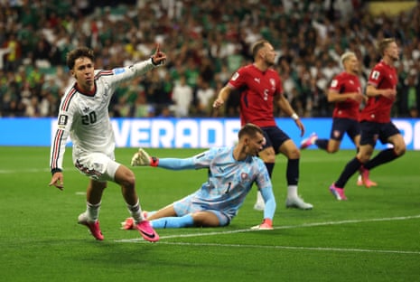 Mateo Chavez of Mexico celebrates scoring his team’s first goal
