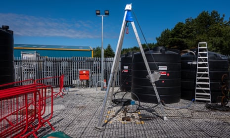The Cornish Lithium research site, where core samples have been obtained from drilling.
