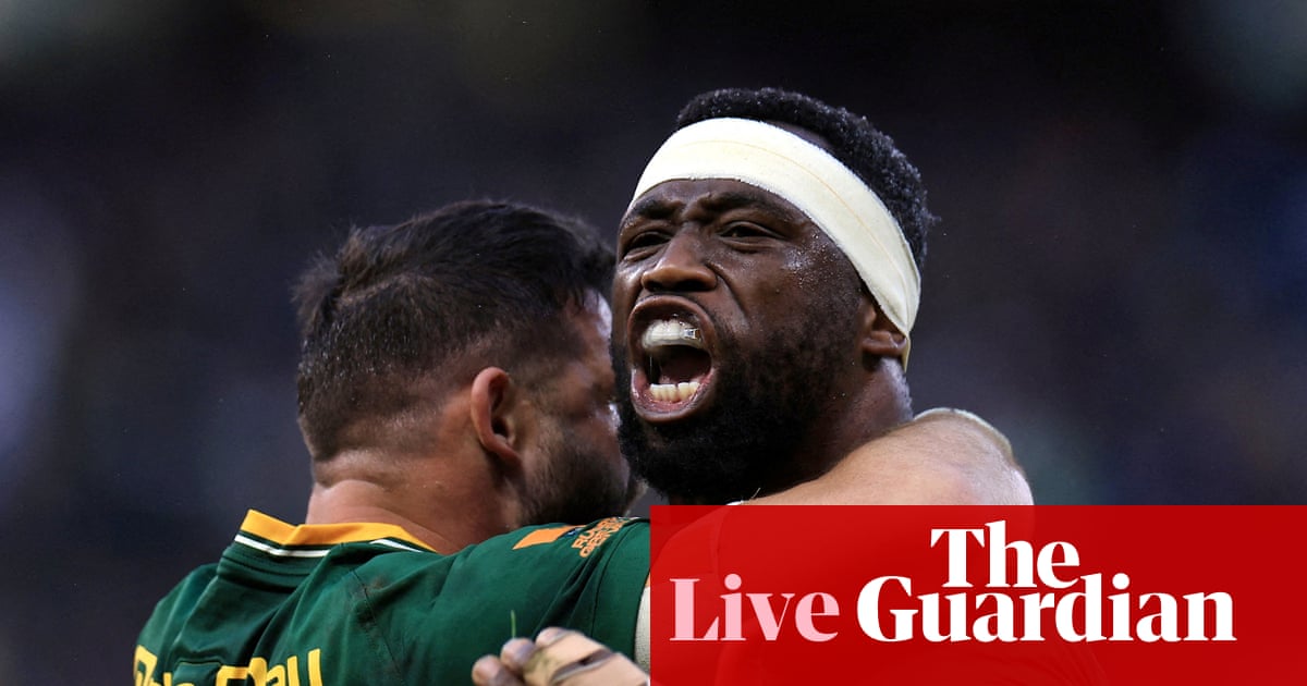 South Africa 33-26 New Zealand: rugby union second Test – live reaction