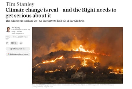Screengrab of Tim Stanley’s column