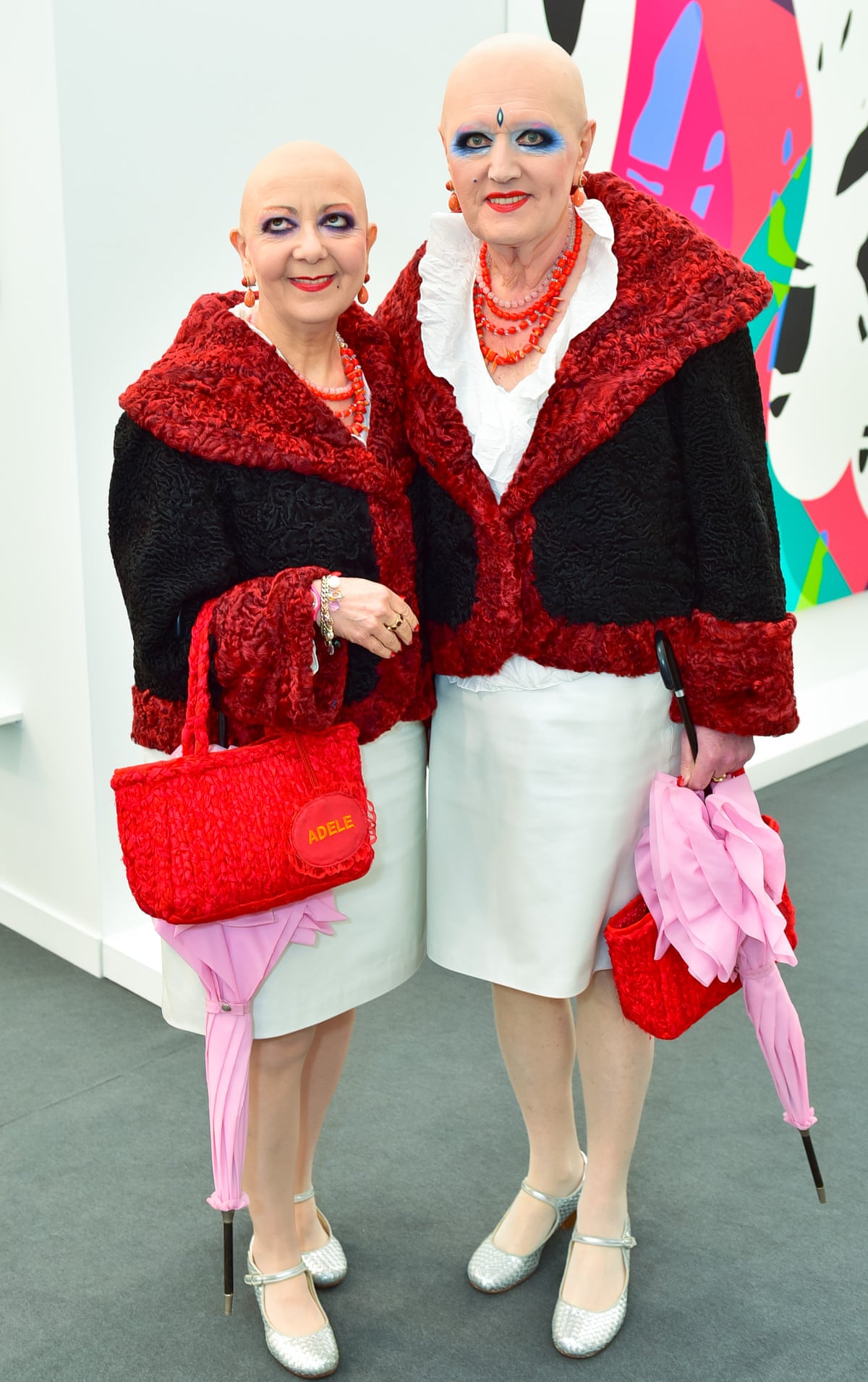 Eva et Adele à la Frieze Art Fair de New York, 2016 (reproduction The Guardian, photographe non crédité)