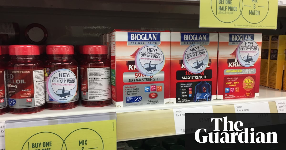 Campaigners call on UK retailers to stop stocking Antarctic krill products | Environment | The Guardian