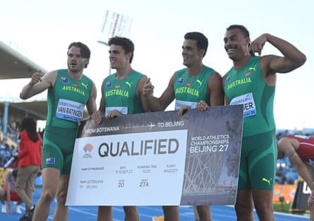 The Australian 4x400m team
