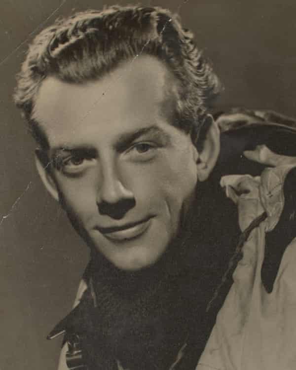 Peter Lacy pictured with flight gear, although the book reveals he was never a fighter pilot
