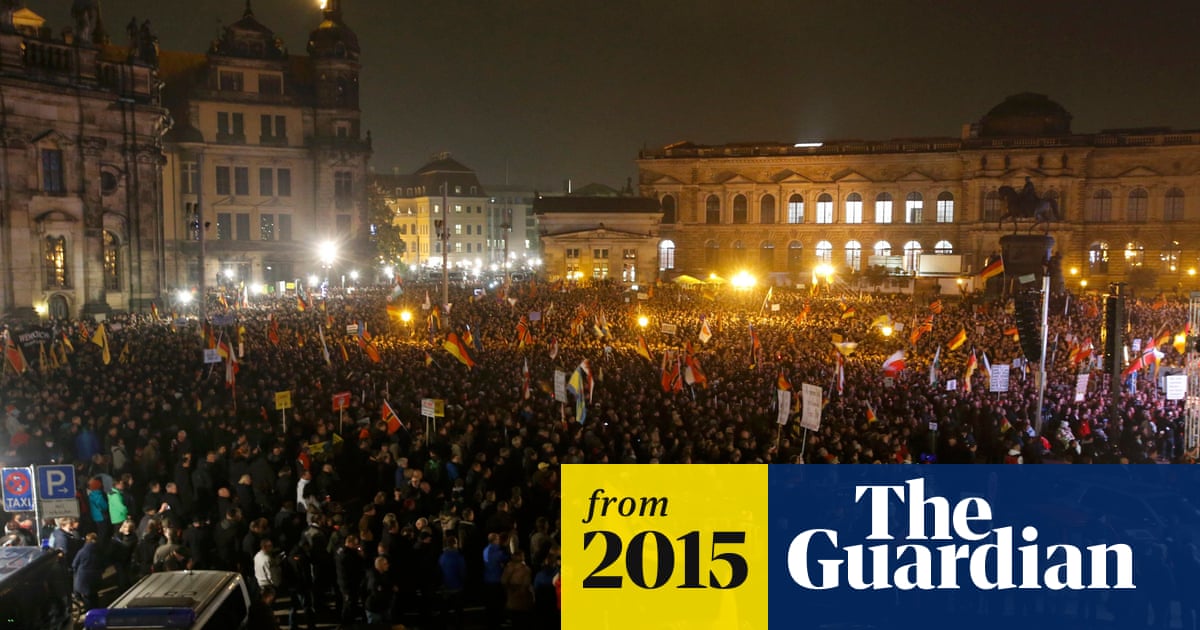 Thousands gather in Dresden for anniversary of Pegida movement