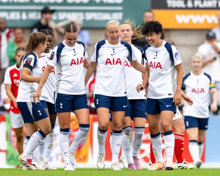 Tottenham’s player’s bask a invited pick-me-up pinch a 4-3 triumph complete northbound London rivals Arsenal astatine Meadow Park
