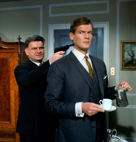 Roger Moore as Simon Templar in The Saint.