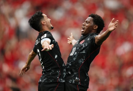 Jonathan David celebrates