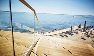An outdoor area at Löyly Sauna.