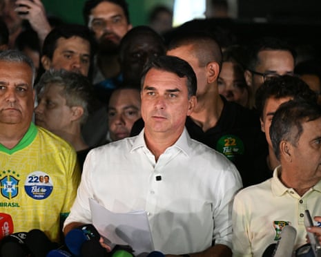 Man in middle of crowd