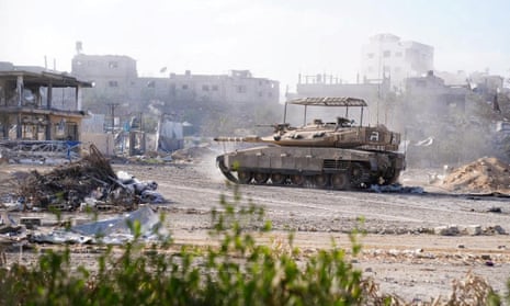 Israeli army handout image shows ground operation in location given as Gaza.