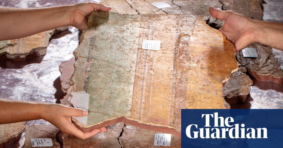 ‘It’s exactly like a puzzle’: experts on piecing together Roman fresco find