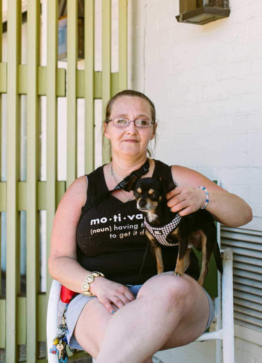 Zoya Strebel, 37, who finally managed to get off the streets only to have her home burn contemplates her inevitable return to homelessness.