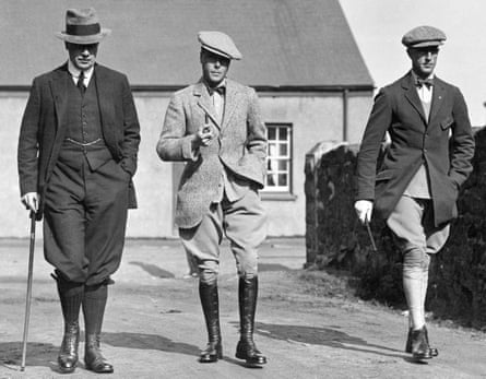 Prince Edward, the future Edward VIII, visiting his Duchy of Cornwall estates in August 1922.