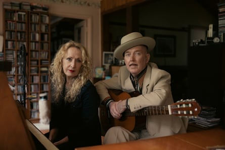 Clare Moore and Dave Graney together at home.