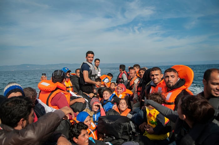 A moment in history': making a perilous sea-crossing with refugees – photo essay | Refugees | The Guardian