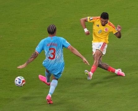 Daniel Muñoz scores against DR Congo.