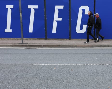 General view of fans outside Portman Road