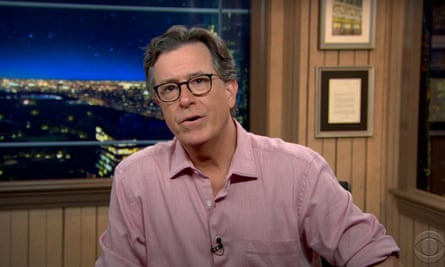 Stephen Colbert: ‘Normally you don’t find someone who owes that kind of cash in the Oval Office. You find them washed up on the banks of a river.’