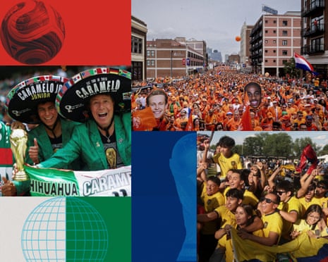 Mexico, Netherlands and Ecuador fans.
