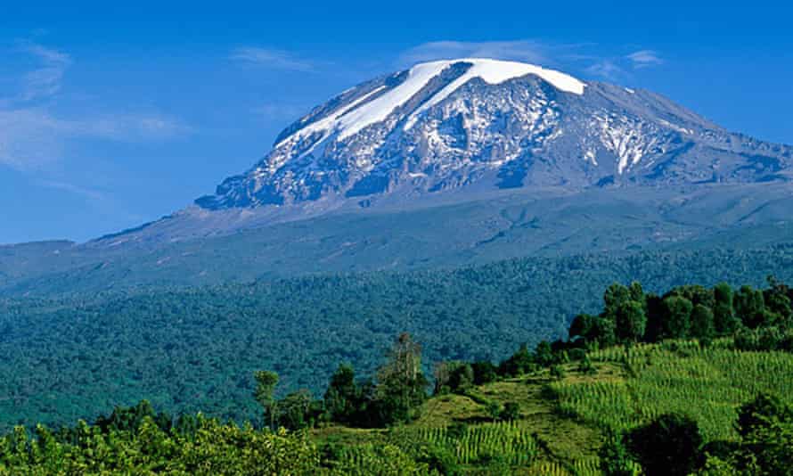 A view of Kilimanjaro from above Moshi town in Tanzania in 2007.