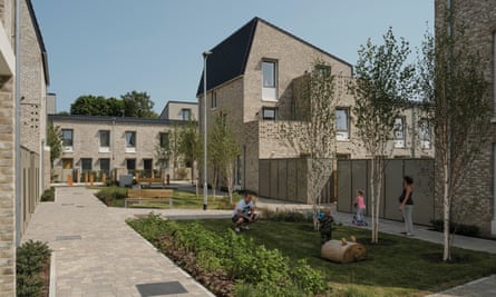 Goldsmith Street social housing in Norwich, Norfolk.