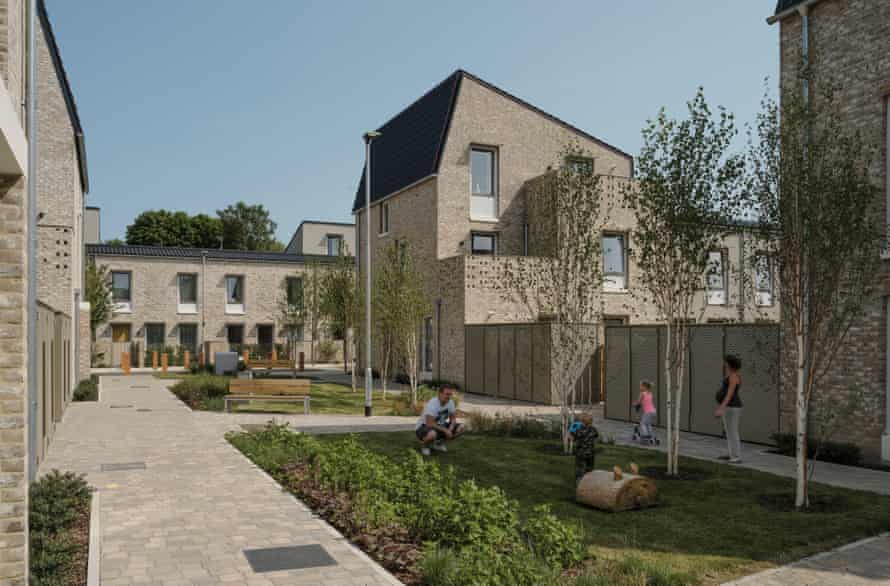 Goldsmith Street social housing in Norwich by Mikhail Riches architects.