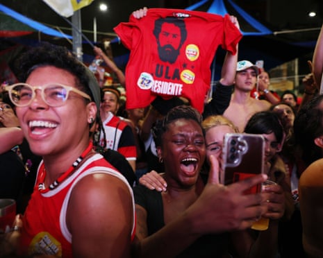 Lula supporters celebrate his election victory