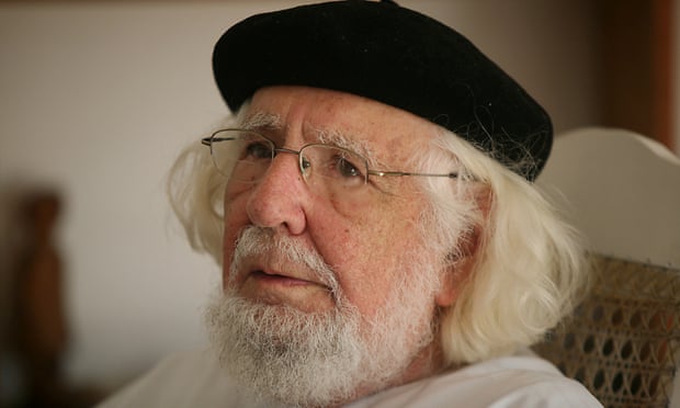Ernesto Cardenal at home in Managua, 2008.