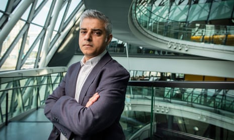 Sadiq Khan in City Hall, a week after his election as mayor of London.