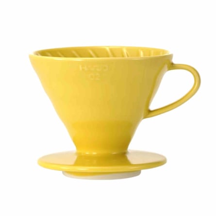 K+ Hario V60 Ceramic Coffee Dripper Yellow - Size 02