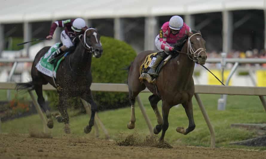 Rombauer Runs Down Medina Spirit To Cross First In All Time Preakness Thriller Preakness Stakes The Guardian Preakness 2022 Day