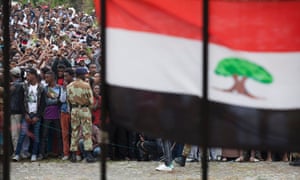 Members of the Oromo community gather in Bishoftu, Oromia, in October 2016