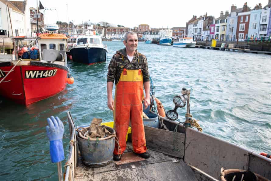 Fisherman in Weymouth harbour.