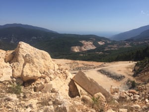 A marble quarry in Finike