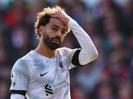 Mo Salah in action for Liverpool at the City Ground